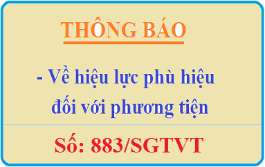 Công văn số 883/SGTVT, Về việc Công ty TNHH MTV Nguyễn Khuê nộp trả phù hiệu xe ôtô