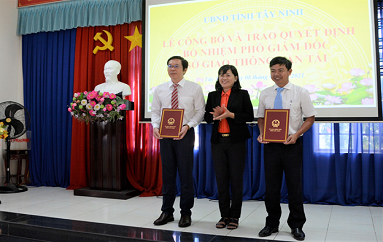 Lễ công bố và trao quyết định bổ nhiệm Phó Giám đốc Sở Giao thông vận tải Tây Ninh